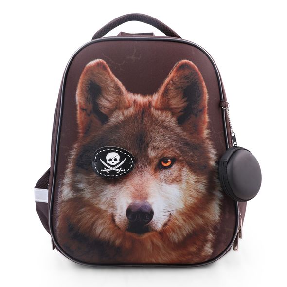 Рюкзак Hatber ERGONOMIC-WOLF- 37X29X17 СМ EVA материал светоотраж. 2 отделения 2 кармана , 